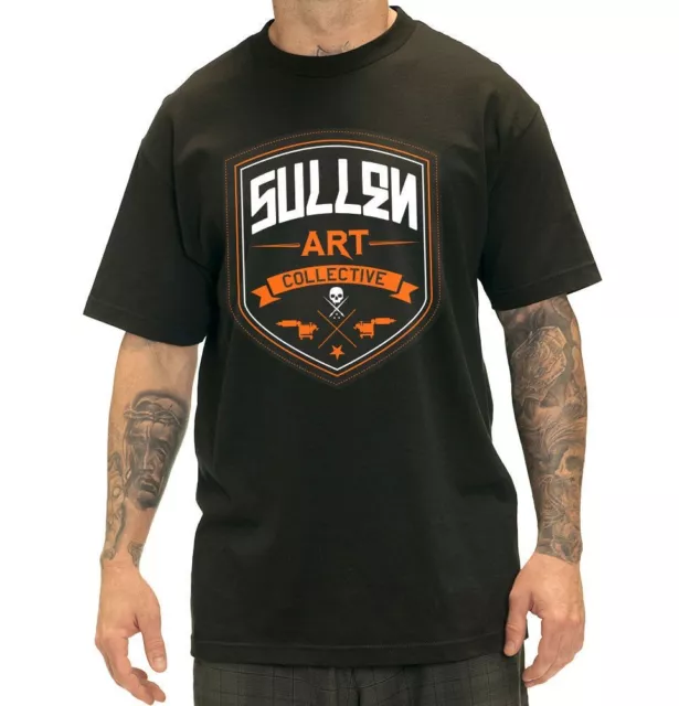 Authentic Sullen Clothing Black Suburban Tattoo Skull Punk Ink T Tee Shirt S-4Xl