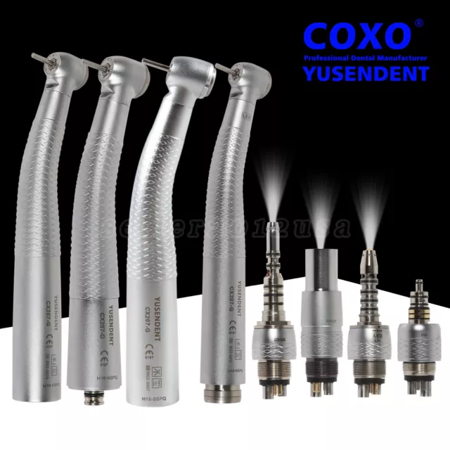 COXO Dental Fiber Optic High Speed Turbine Handstück 6 Hole LED Quick Coupling