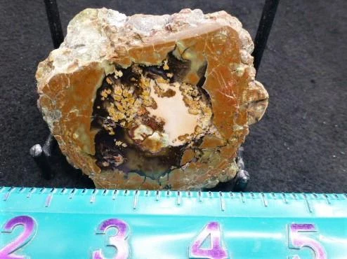 ORCA: Old Priday Plume Agate Polished Egg Half, Oregon