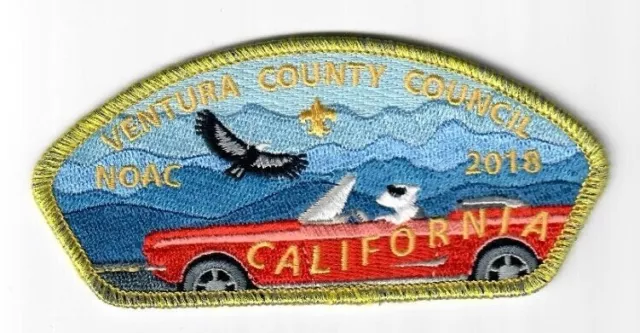 Boy Scout OA Lodge 291 Topa Topa Ventura County Council 2018 NOAC Gold Mylar CSP