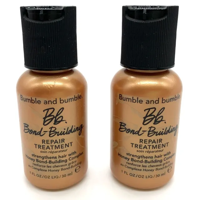 2 x Bumble & Bumble BB Bond-Building Hair Repair Treatment 30ml - New - Free P&P