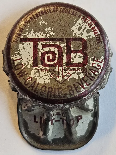 Tab Lift-Top Cork Lined Soda Bottle Cap; Seattle-Tacoma, Washington - Used