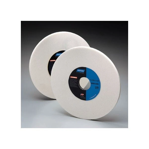 Norton 38A60-JVBE 7" X 1" X 1-1/4" White Aluminum Oxide Grade J Type 05 Lot of 3