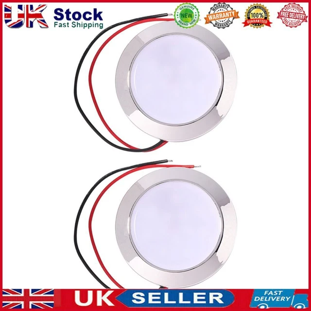 12V 24V Auto 24 SMT LED Dome Reading Lamp for Caravan RV Marine Car Interior