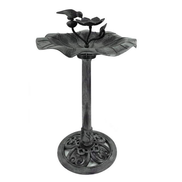 Vogeltränke Stehend Ca 85 Cm Gross In Grau Vogelbad Frostsicher Sicherer Stand