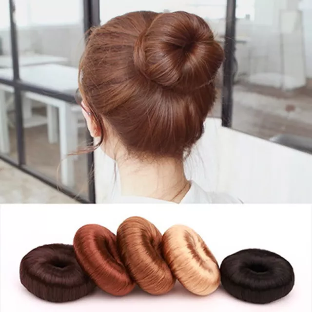 Fashion Women's Hair Styling Tool Bun Ring Maker Donut Shaper Snap Hair Band