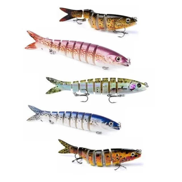 4 x Micro Fishing Lures Pike Perch Trout Chub Soft Plastic jelly