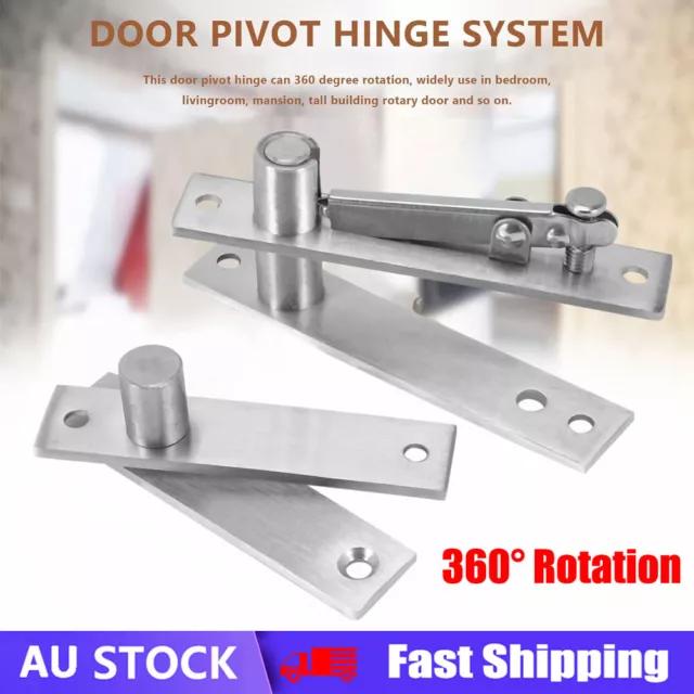 Stainless Steel Pivot Door Hinge Heavy Duty Pivot Hinge 360 Degree Rotation NEW