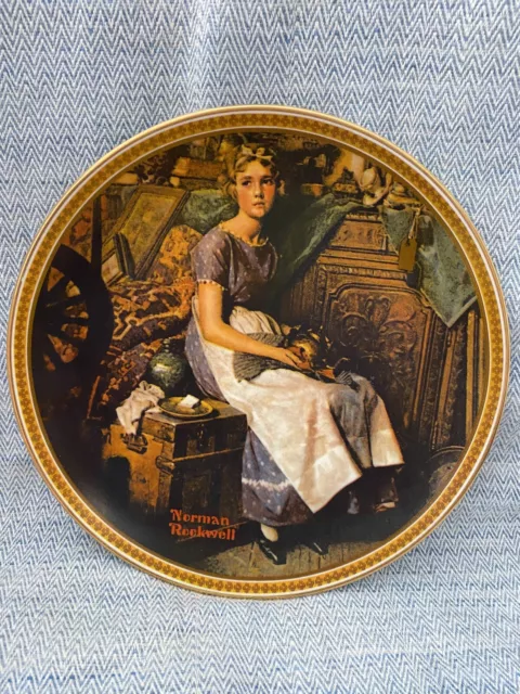 Norman Rockwell Rediscovered Women DREAMING IN THE ATTIC Plate Collectible