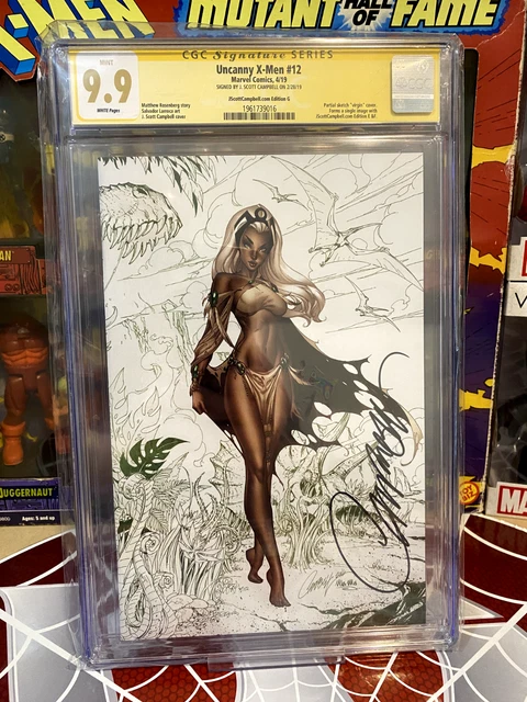 Uncanny X-Men #12 J Scott Campbell Variant G Storm Virgin Variant CGC 9.9 Signed