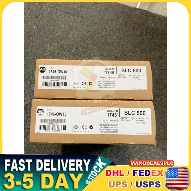 Allen-Bradley 1746-OW16 /C SLC 500 PLC Output Module – New Factory Sealed