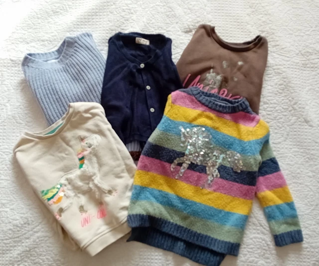 GIRLS Jumper / Sweatshirt / Cardigan Bundle - age 3-4 years