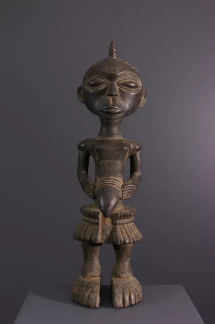 Lulua Statue African Tribal Art Africain Arte Africana Afrikanische Kunst **
