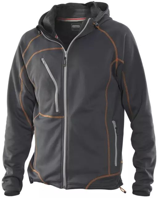 Sudadera con Capucha Hombre Gris Oscuro Naranja Talla XL Jobman