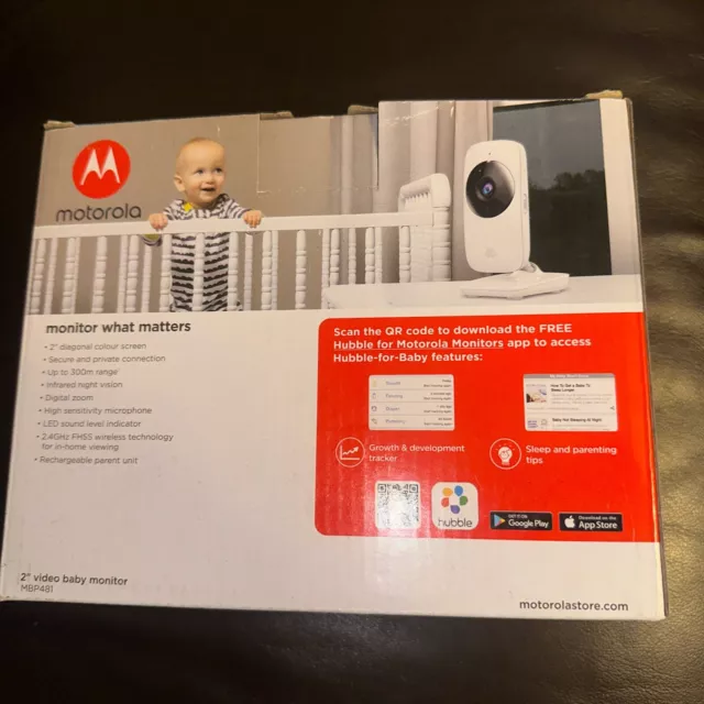 Motorola MBP481 Video Baby Monitor 2 Inch Display 2