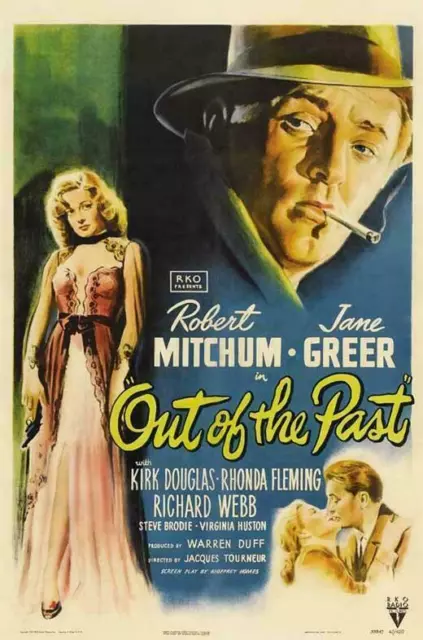 398850 Out of the Past Film Robert Mitchum Kirk Douglas WALL PRINT POSTER US