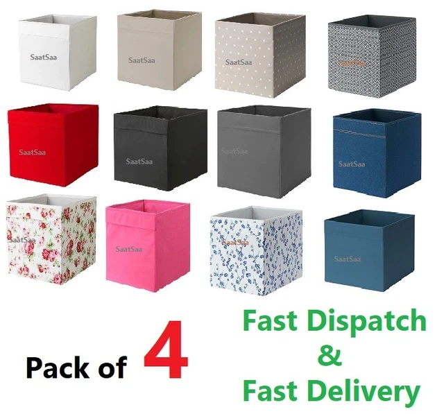 IKEA DRONA BOX Fabric Storage Expedite Kallax Shelving Boxes Toys