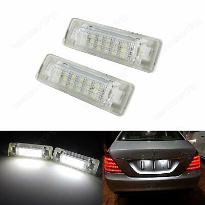 ANG RONG Eclairage Plaque d'immatriculation LED Pour Mercedes Benz W210 96-02 W202 97-00 