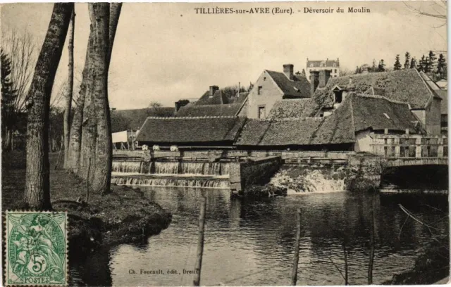 CPA TILLIERES-sur-AVRE - Déversoir du Moulin (182645)