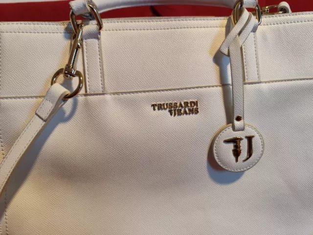 BORSA DONNA TRUSSARDI Jeans Colore Bianco EUR 10 00 PicClick IT