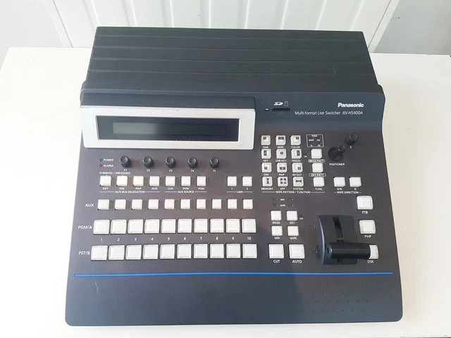 PANASONIC AV-HS400AE HD-SDI MIXER SWITCHER +2x CARDS: SDI OUTPUTS+ANALOG INPUTS