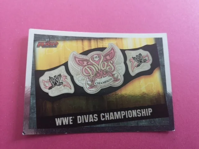 Wwe Divas Championship Title Card Cartes Catch Slam Attax 2009 Topps Evolution