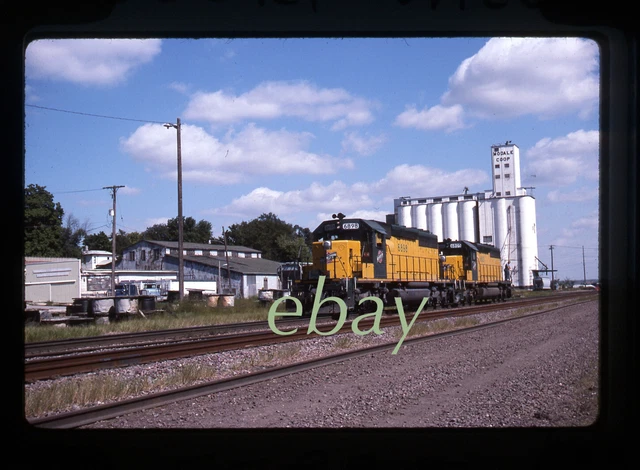 Orig Slide Chicago & North Western C&NW CNW #6898 SD40-2 1995 Missouri Valley IA