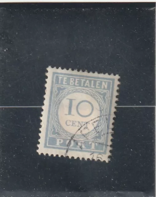 L5877 PAYS BAS timbre TAXE Y&T N° 55 de 1912-22 "  " Oblitéré