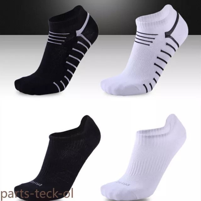 4/8 Pairs Mens Ankle/Quarter Crew Sport Striped Casual Classic Work Cotton Socks