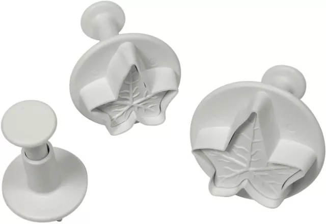 PME Plunger Cutters - Veined Ivy Leaf, Set of 3