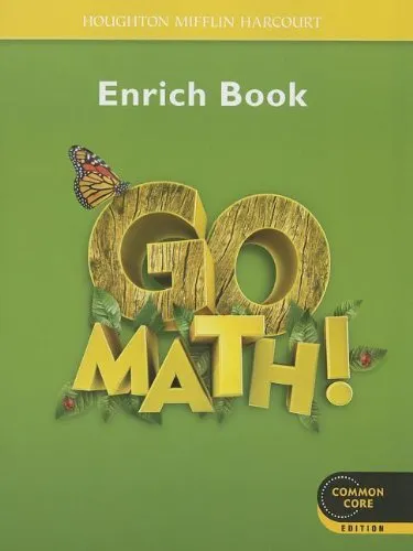 GO MATH!: STUDENT ENRICHMENT WORKBOOK GRADE 1 By Houghton Mifflin Harcourt *NEW*