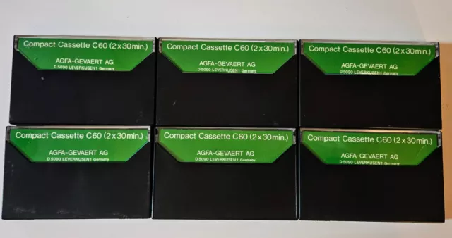 Agfa Lns Low Noise Special C60 Lot 6 Kassetten Neu 2