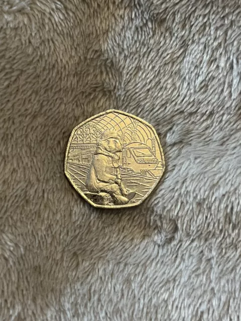 Paddington Bear at the Train Station 2018 50p Coin