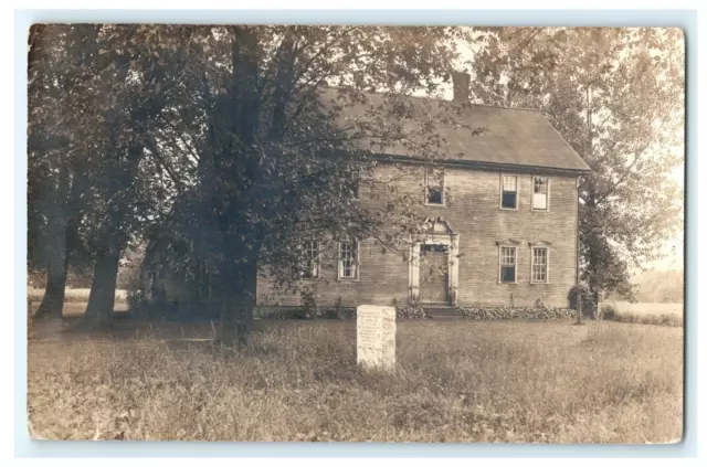 c 1930Parson John Williams House Built 1707 Deerfield MA RPPC Postcard