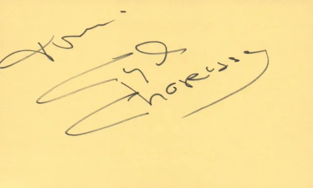 Cyd Charisse Actress 1976 That's Entertainment TV Autographed Signed Index Card