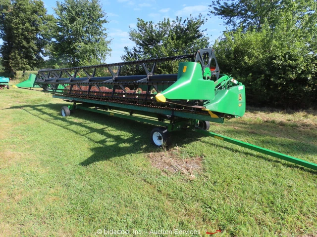 John Deere 930F 30' Combine Grain Table Header Harvester Attachment Cart bidadoo