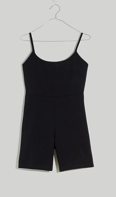 Madewell $65 Plus MWL Knit Biker Unitard Black Size 1X NJ164