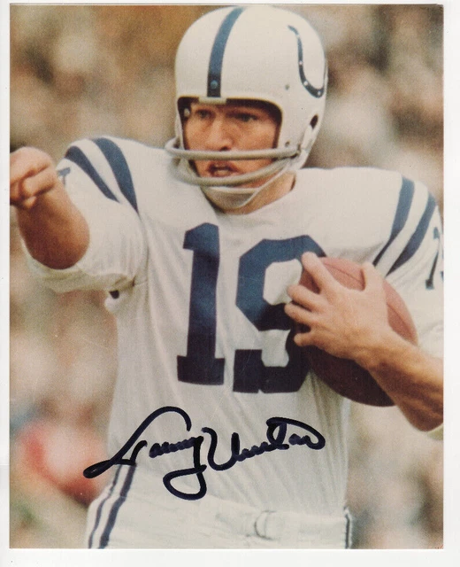 Johnny Unitas Signed 8x10 Photo Baltimore Colts