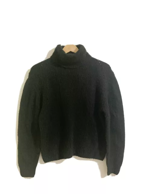 TopShop Sweater Turtleneck Knit Black Sweater Women’s Size S 4-6