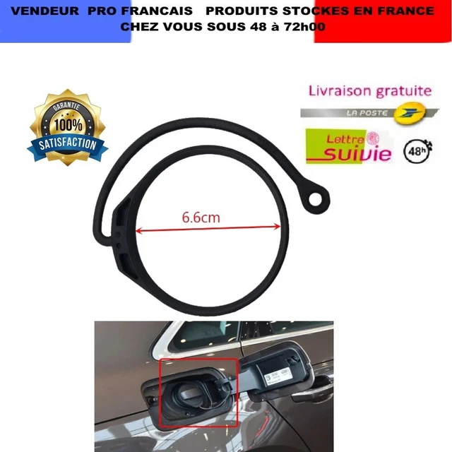 Corde Anti-perte Pour Bouchon De Réservoir Essence - En Caoutchouc Noir - Installation Facile, Empêche La Perte Du Bouchon