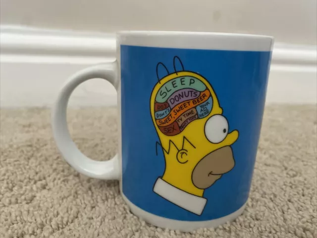 The Simpsons Homer Genius at Work Ceramic Mug Matt Groening UK Office Gift