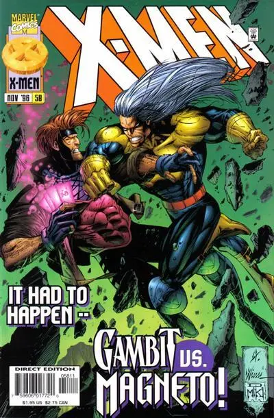 X-Men (2nd Series) #58 VF/NM; Marvel | Scott Lobdell Gambit vs Magneto - we comb