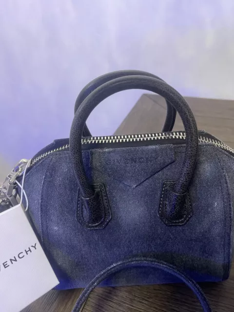 Givenchy Mini Antigona bag in washed denim (new with tags) 3