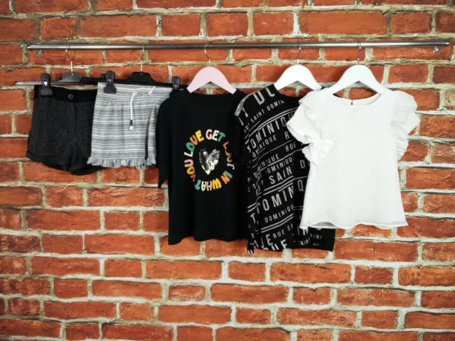 Girls Bundle Age 5-6 Years M&S Next River Island H&M Shorts Tee Tops Party 116Cm
