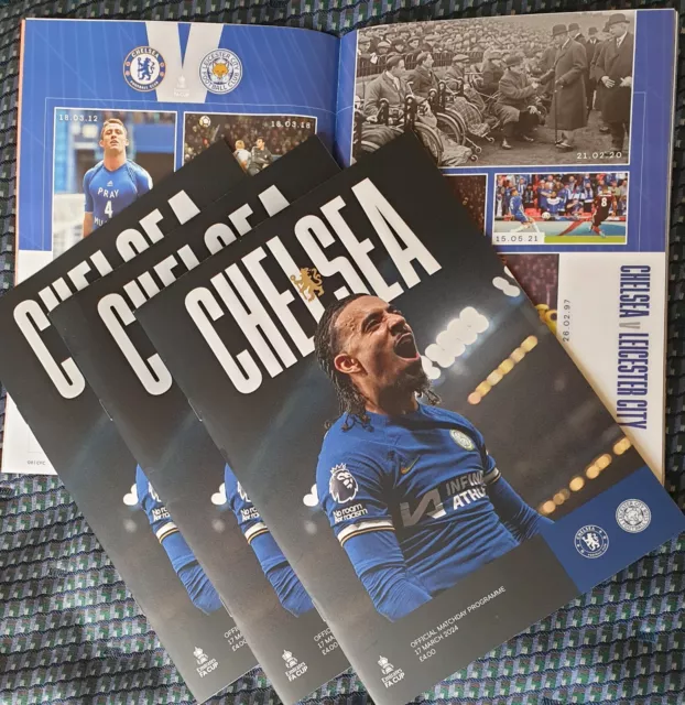 CHELSEA v LEICESTER CITY FA CUP QUARTER FINAL 12/03/2024 PROGRAMME. LAST ONE!!!
