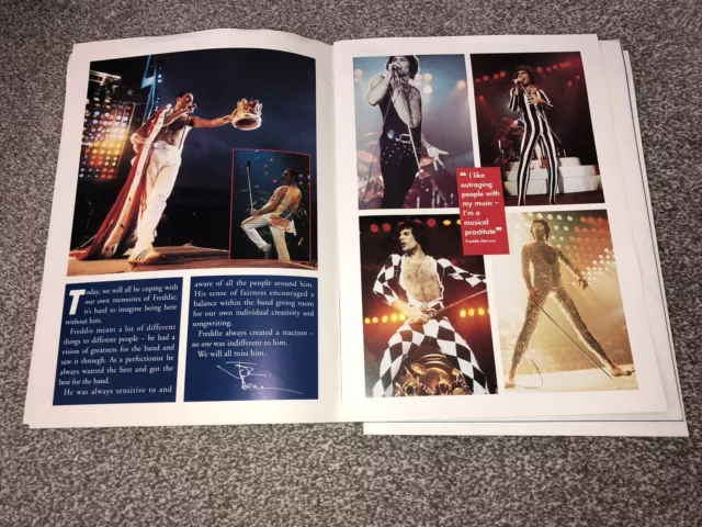 Freddie Mercury Tribute 1992, Programme (Missing Front Cover) Queen, FREE Post !