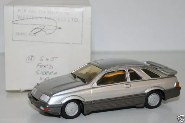 WESTERN MODELS MIKE STEPHENS 1st PROTOTYPE MODEL - S&J - FORD SIERRA XR4i SILVER