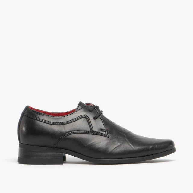 Scarpe anteriori ROSSI II ragazzo in pelle rugosa nere junior EU 33/UK 1 - Smaltimento