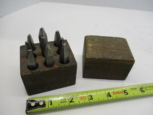 Set of (9) NUMBER Hand Stamps, Mixed Lot, Stamp, 1/8" Tall Characters, GC