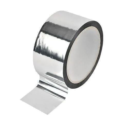 Aluminium Foil Tape Insulation Rolls Heat Duct Self Adhesive 50 75 100mm x 50M